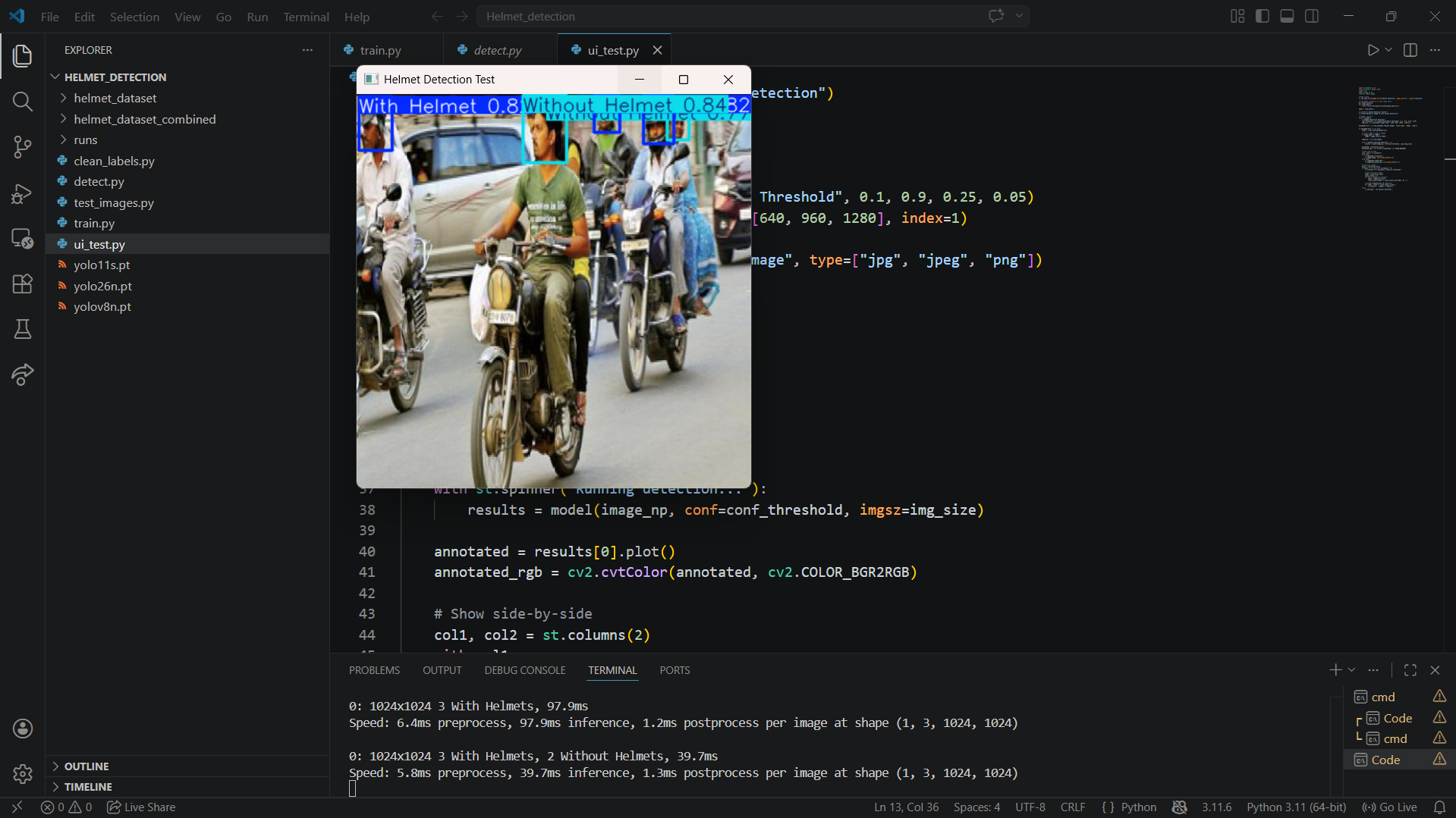 Helmet Detection System
